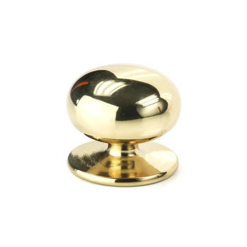 Sylvan Hastings Cabinet Knob 21 X 24mm Polished Brass Finish