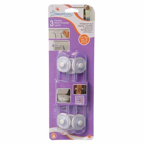 Dreambaby Multi-Purpose Latches 3 Pack of 3