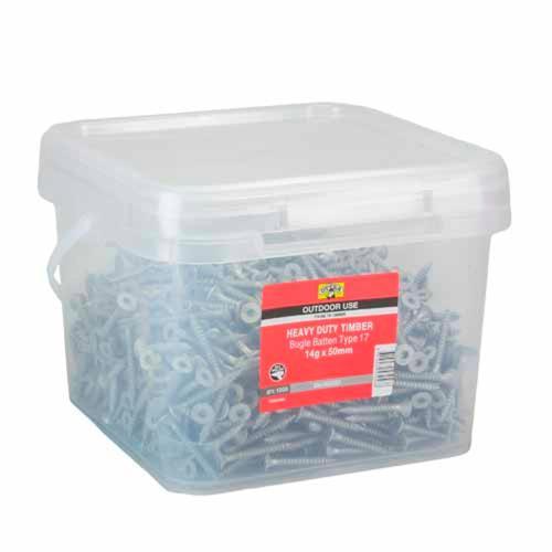 Otter Heavy Duty Timber Screws 14g X 50mm Pack of 1000 Galvanised