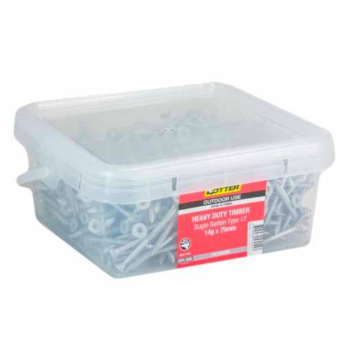 Otter Heavy Duty Timber Screws 14g X 75mm Pack of 500 Galvanised