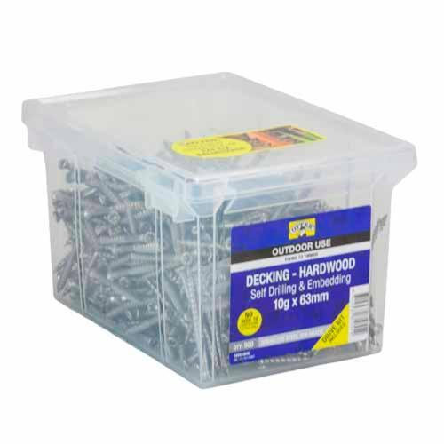 Otter Decking Screws 10g X 63mm Pack of 500 Stainless Steel