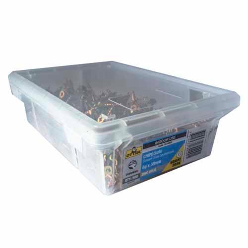 Otter Chipboard Screws 8g X 38mm Pack of 500 Zinc Gold Plated