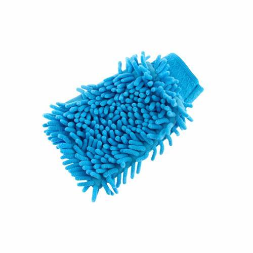 Number 8 Chenille And Microfibre Cleaning Glove 230mm 140mm Blue