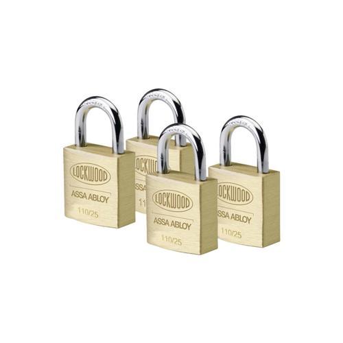 Lockwood Padlock 4 Pack 25mm Pack of 4