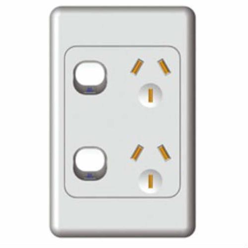 Number 8 Double Vertical Power Point Switch