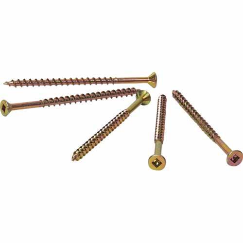 Otter Chipboard Screws 8g X 75mm Pack of 500 Zinc Gold Plated