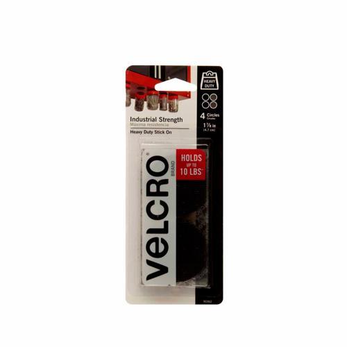VELCRO Brand Industrial Strength Circles 47mm Black Pack of 4