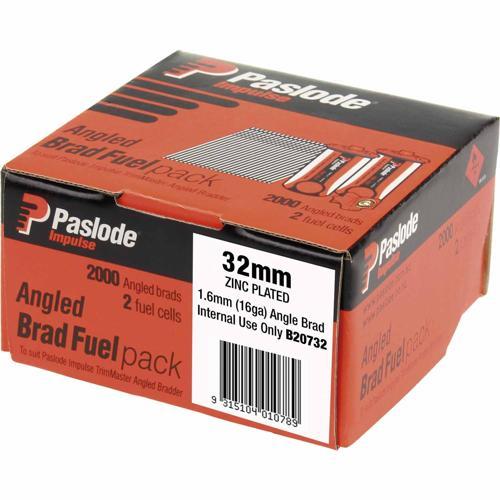Paslode Angle Brads With Fuel Cells 32 X 1.6mm B20732