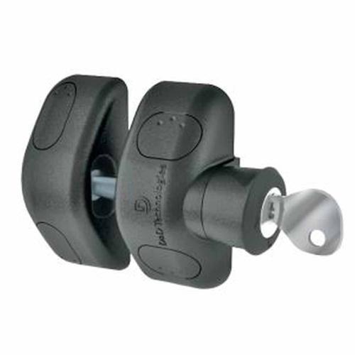 D&D Technologies MagnaLatch Lockable Gate Latch With Magnetic Pull Lock Black