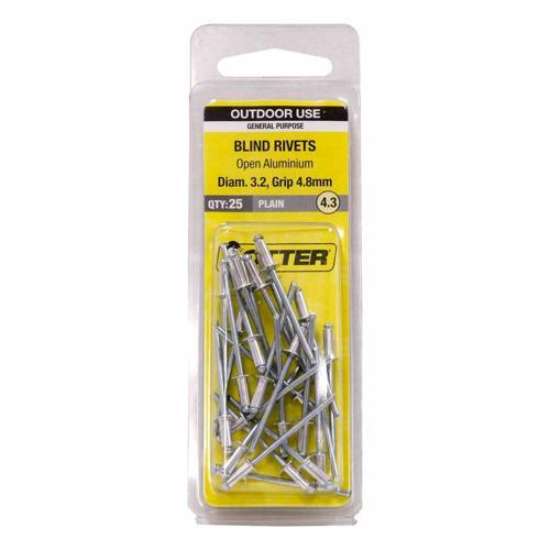 Otter Blind Rivets 4.3 Pack of 25 Aluminium