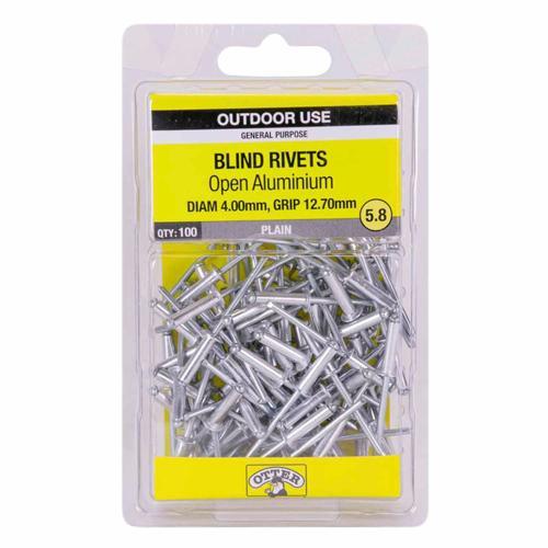 Otter Blind Rivets 5.8 Pack of 100 Aluminium