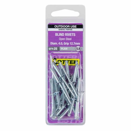 Otter Blind Rivets 5.8 Pack of 25 Steel