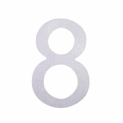 Elements Hardware Adhesive Stainless Steel Numeral #8 76mm Stainless Steel