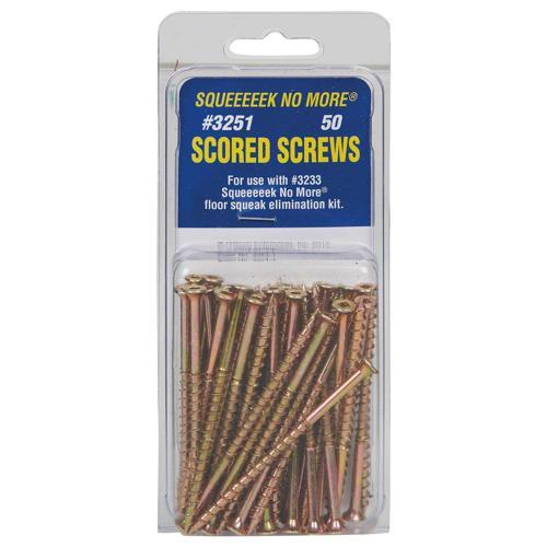 Squeeeeek No More Screws For Floor Squeak Repair Kit 50 Piece Pack of 50