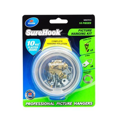 Zenith SureHook Plasterboard Picture Hanging Kit WSH7010