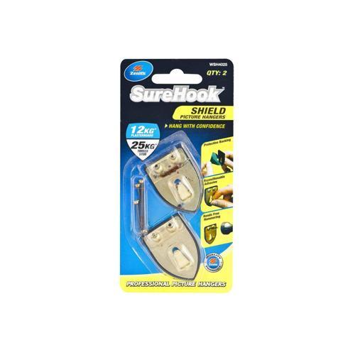 Zenith SureHook Shield Picture Hangers Pack of 2