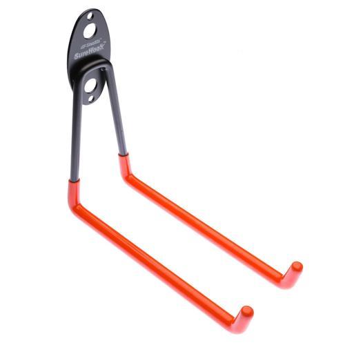 Zenith SureHook Garage U Hook Large Black/Orange