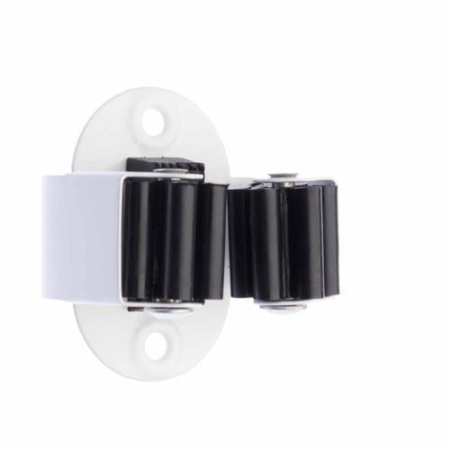 Zenith SureHook Broom & Mop Holder 20-30mm White & Black Pack of 2