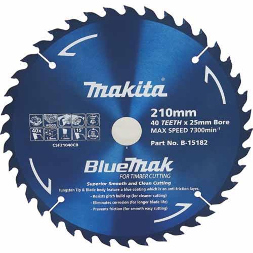 Makita Circular Saw Blade 210mm Blue B-15182
