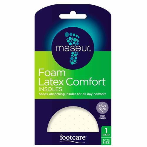 Footcare Shoe Insole 1 Pair White FFCFOAW
