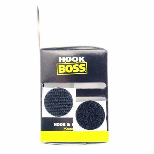 Hook Boss Hook & Loop Dots Black