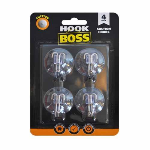 Hook Boss Suction Hooks Pack of 4