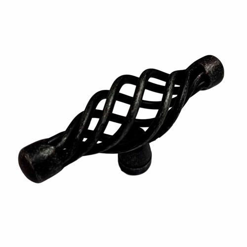 Hafele Country T Knob 69mm Antique Iron