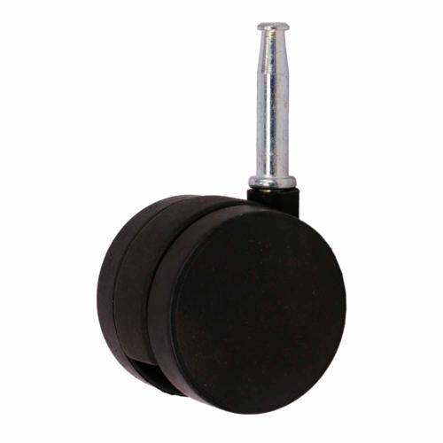 Titan Twin Unhooded Castor With Socket Pin Pack 50mm Black Pack of 2