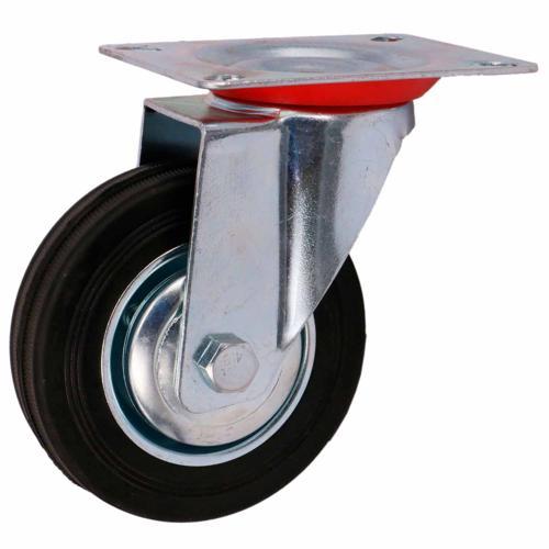 Titan Rubber Swivel Castor 100mm Black