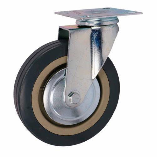 Titan Rubber Swivel Castor 125mm Grey