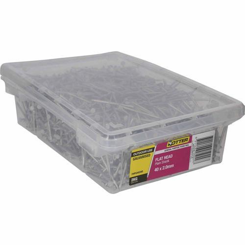 Otter Flat Head Nails 40 X 2.0mm 2kg Galvanised