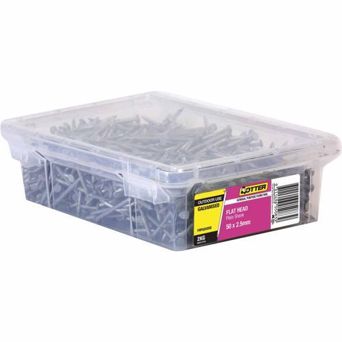 Otter Flat Head Nails 50 X 2.5mm 2kg Galvanised