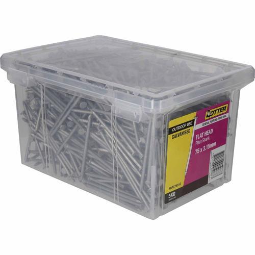 Otter Flat Head Nails 75 X 3.15mm 5kg Galvanised