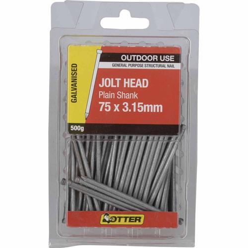 Otter Jolt Head Nails 75 X 3.15mm 500g Galvanised