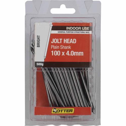 Otter Jolt Head Nails 100 X 4.0mm 500g Bright