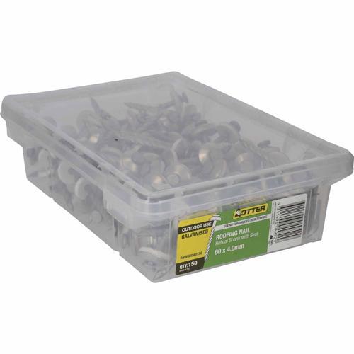 Otter Roofing Nails 60 X 4.0mm Galvanised Pack of 150