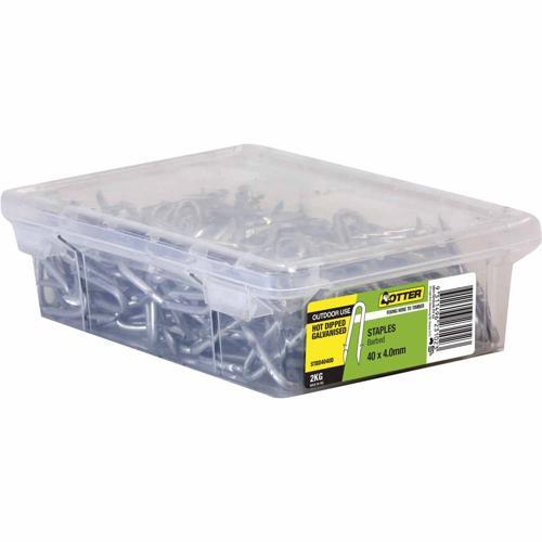Otter Barbed Staples 40 X 4.0mm 2kg Galvanised