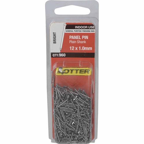 Otter Panel Pins 12 X 1.0mm Bright Pack of 960