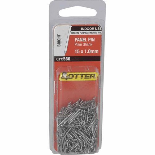 Otter Panel Pins 15 X 1.0mm Bright Pack of 560