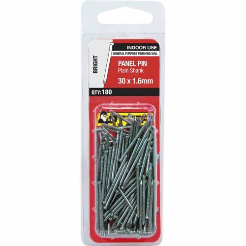 Otter Panel Pins 30 X 1.6mm Bright Pack of 180
