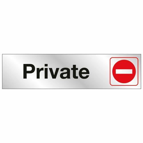 HY-KO Private Sign 50mm L: 203mm