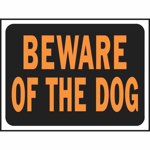 HY-KO Beware Of Dog Sign 305mm L: 216mm