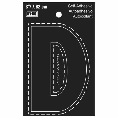 HY-KO Letterbox Letter D 76mm Black
