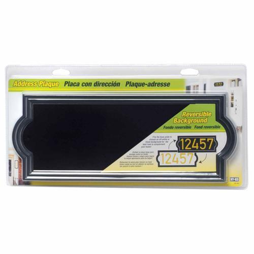 HY-KO Address Plaque 150mm L: 400mm Black