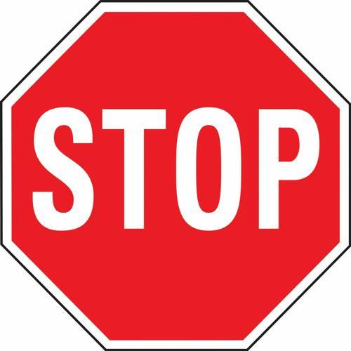 HY-KO Stop Sign 457mm L: 304mm