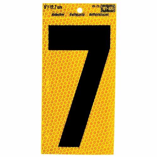HY-KO Letterbox Number 7 127mm Yellow