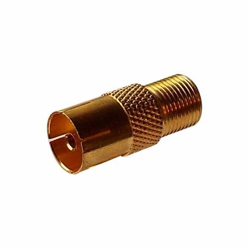Custom Coax Socket With F Socket Adaptor Gold