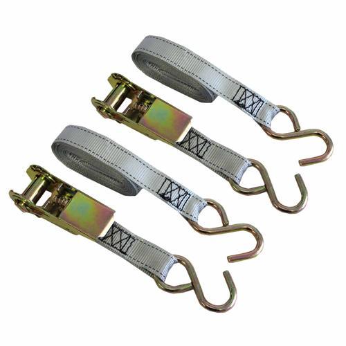 Jobmate TIEDOWN RATCHET 25mm X 4M 300BS 2PK 25mm X 4m Grey