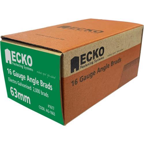Ecko 16 Gauge Angle Brads Gasless Pack of 2 000 AG-1663