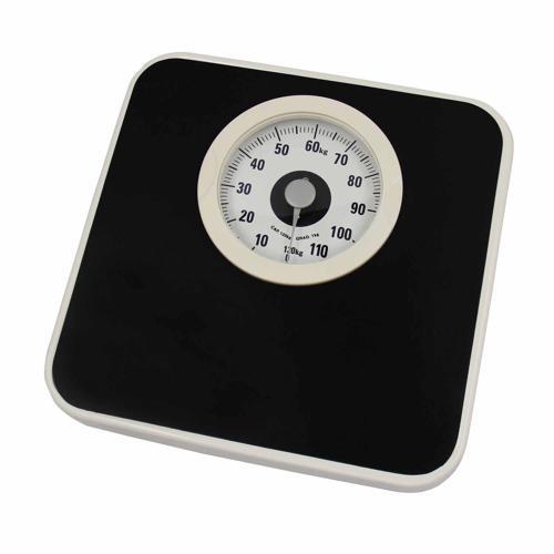 Nouveau Mechanical Bathroom Scale 260mm 263mm 55mm White & Black